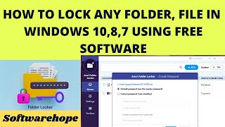 How to Lock Folder and File in  computer and Laptop using free software?🔐 screenshot 5