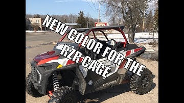 Changing color on my 2019 RZR XP Turbo roll cage.