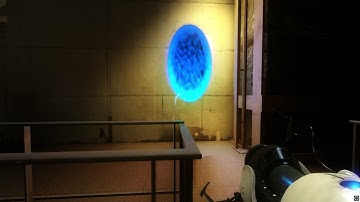 Portal 2  the first part of "old aperture" but RTX is on