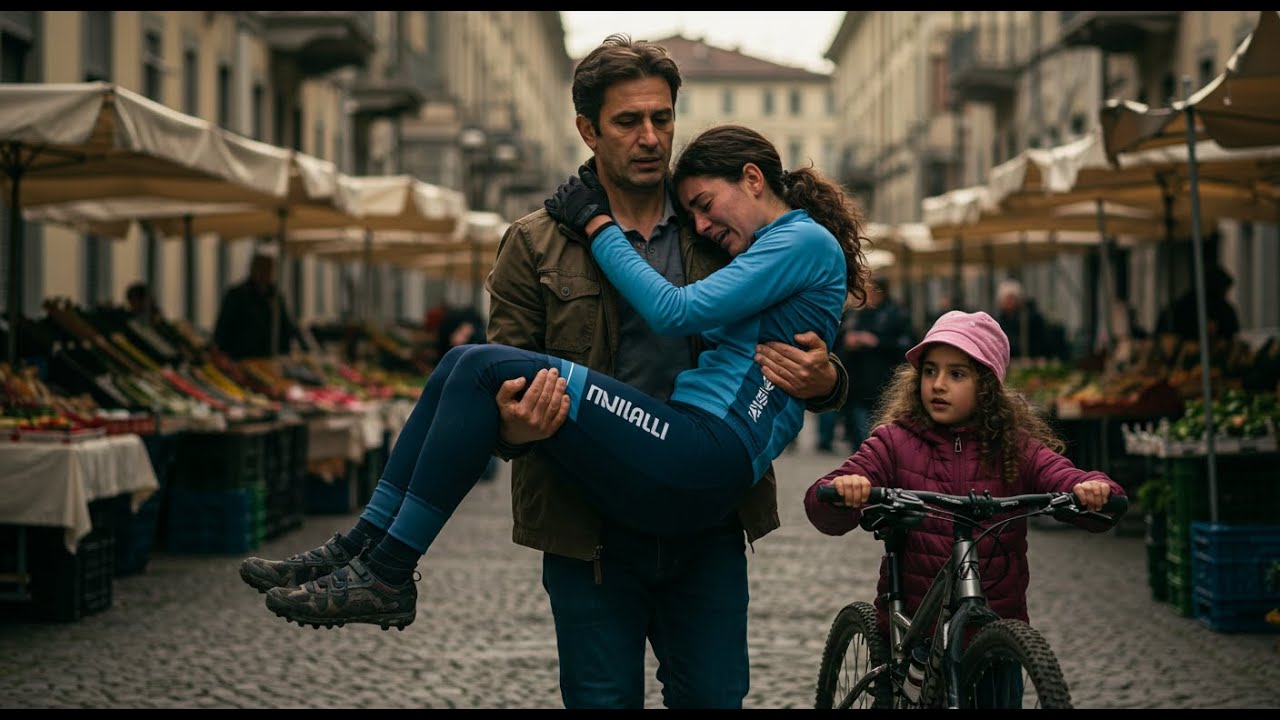 Papà single aiuta una donna caduta in bici, senza sapere che è una campionessa mondiale.