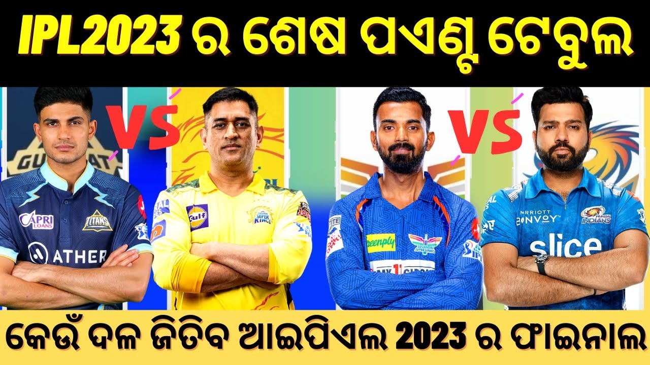 IPL2023 Final Points Table Update|| MI CSK GT LSG Qualify For Playoff