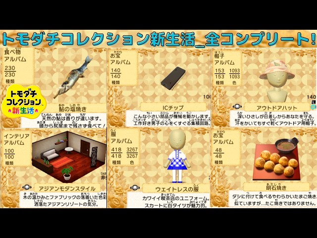 トモダチコレクション新生活全コンプリート!_食べ物_服_帽子_