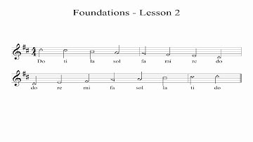 Foundational Skills Solfege - Lesson 2