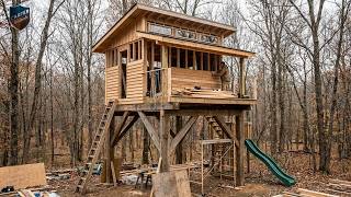 A Man Creates an Amazing Treehouse Dream Home for His Children