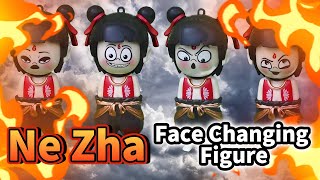 Ne Zha Face-Changing Figure! 🔥 Latest Blockbuster Animation Collectible Close-Up