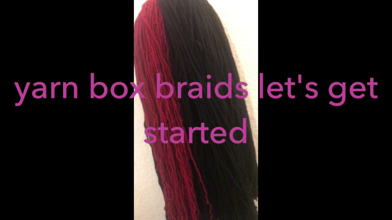 Yarn box braids medium size shoulderlength