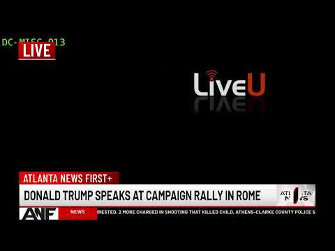 WATCH LIVE: Donald Trump speaks at rally in Rome