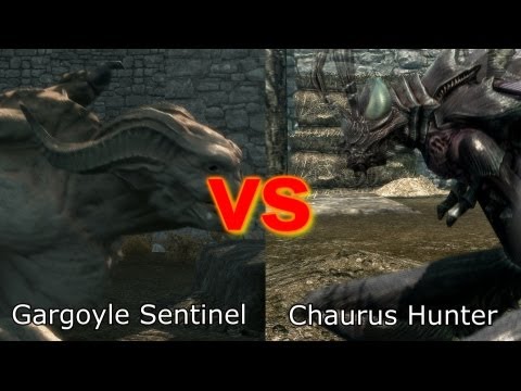 Skyrim Battle - Strongest Creature in Dawnguard