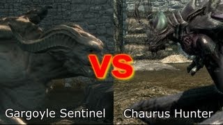 Skyrim Battle - Strongest Creature in Dawnguard