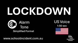 School Lockdown  Alarm , Klaxon Tone, US, 150 min