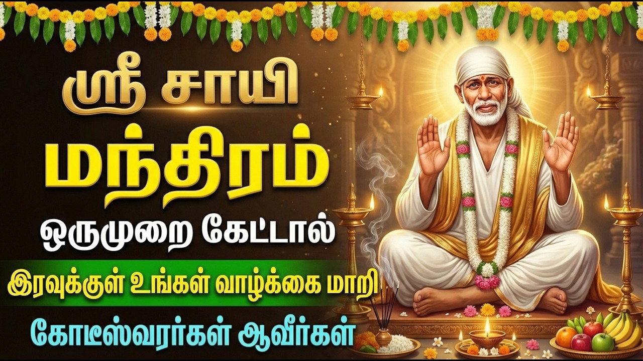 Thursday Shiridi Sai Baba Tamil Devotional Songs | Om Sai Ram 🙏| Lord Sai Baba Tamil Bhakti Padalgal