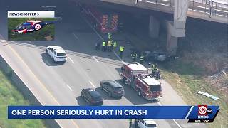 Man killed after car leaves I-35 near 159th Street in Johnson County