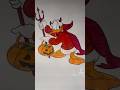 DIY Halloween Donald Duck Painting in Under a Minute! #shorts #art #donaldduck #halloween #diy