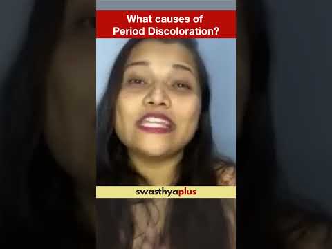 What causes of Period Discoloration? | Dr Ankita Gharge | #Shorts