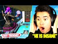 Reacting to the BEST TRICKSHOT on my NEW COURSE... (insane)