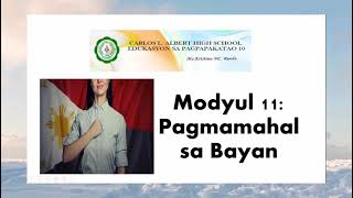 M 11 : Pagmamahal sa Bayan