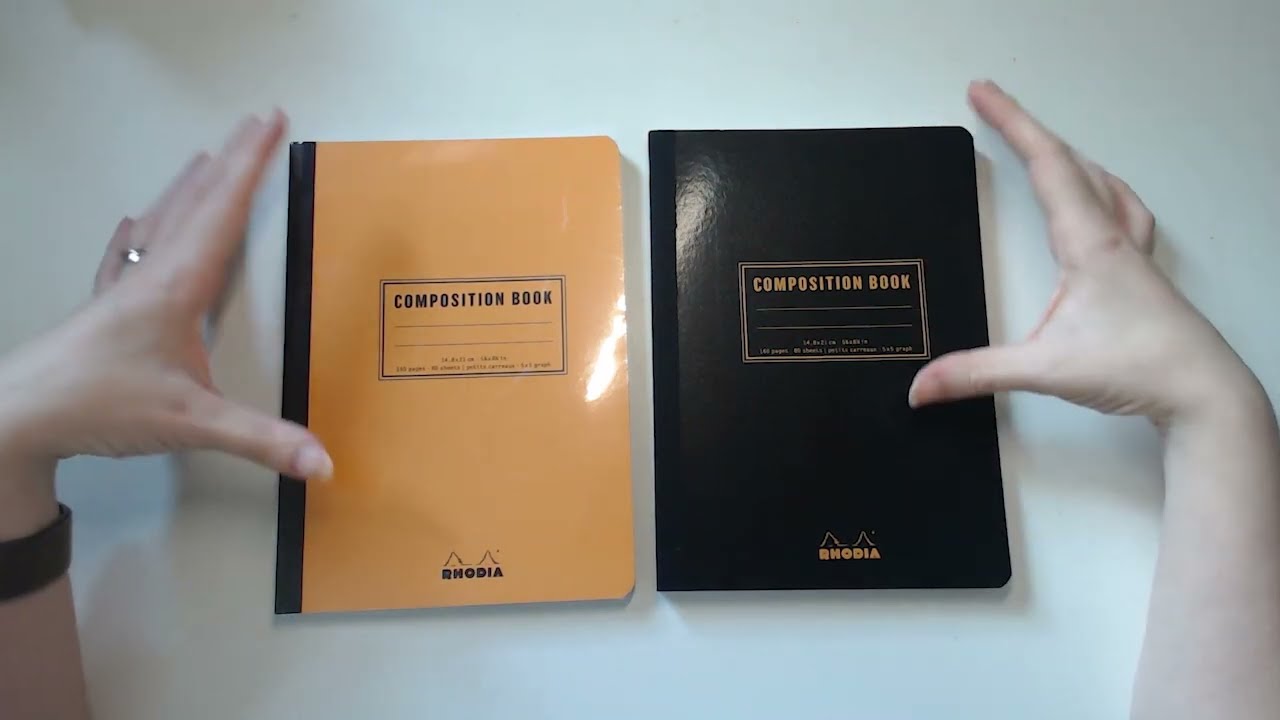 Primeiras impressões cadernos Rhodia: composition book