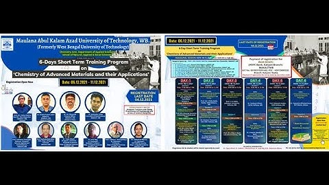 Short Term Training Program on ‘Chemistry of Advanced Materials and their Applications’ Day-1