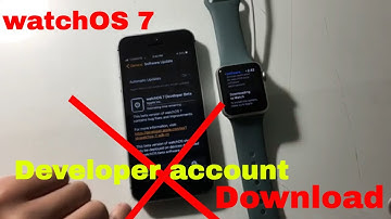 WatchOS 7 download without developer account!
