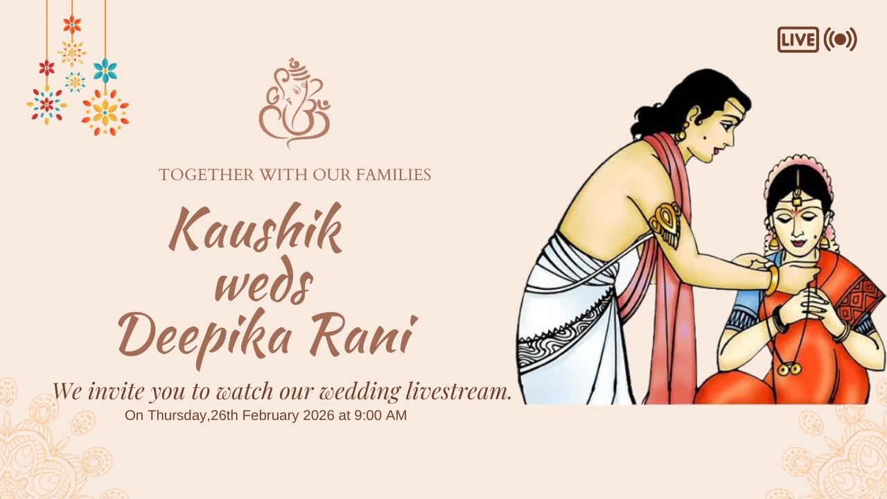 Kaushik weds Deepika Rani || WEDDING ||