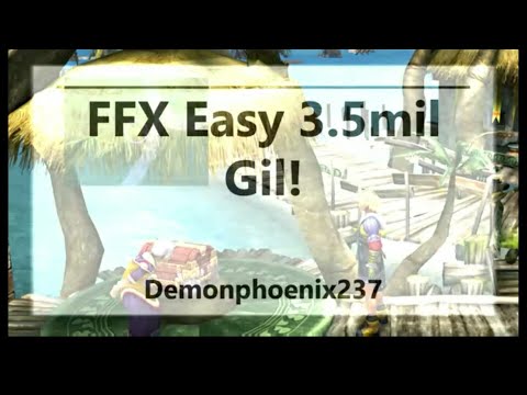 Final Fantasy X Tip Video: Easy 4 Million Gil with Airship and Capture Weapons!