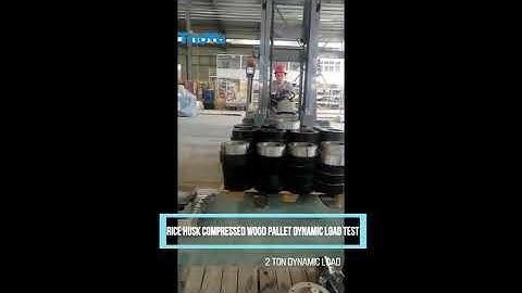 Rice Husk Compressed Wood Pallet Dynamic Load Test