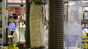 Behaviour of RC column under eccentric load