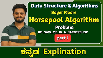 Horsepool algorithm |Data structures and algorithms| VTU,All universities