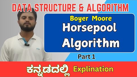 Horsepool algorithm |Data structures and algorithms| VTU,All universities