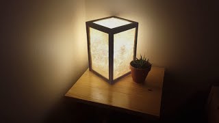 Minimalist Japanese-Inspired Lamp Build