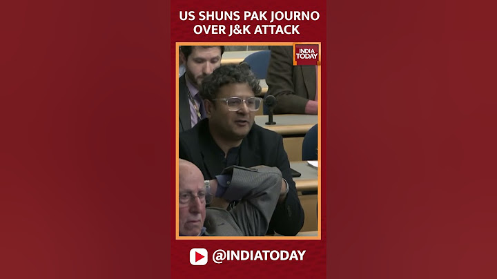 US State Department Spokesperson Shuns Pak Journalist Over Pahalgam Terror Attack