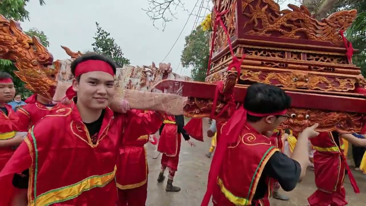 Toàn cảnh lễ hội rước kiệu làng Tập Mỹ 2026