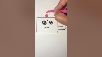 How to Draw an Easy Coffee Cup! ☕️ A Satisfying Art Short