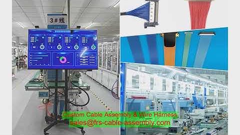 Lắp ráp cáp tùy chỉnh Mitsubishi LVDS Cáp 246C660050 LCD LVDS Cable Striping Machine cho màn hình ca
