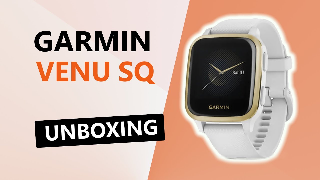 Garmin Venu Sq Light Gold Unboxing HD (010-02427-11)