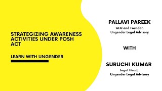 Sep 26, 2020: Strategizing Awareness Activities under the PoSH Act, 2013