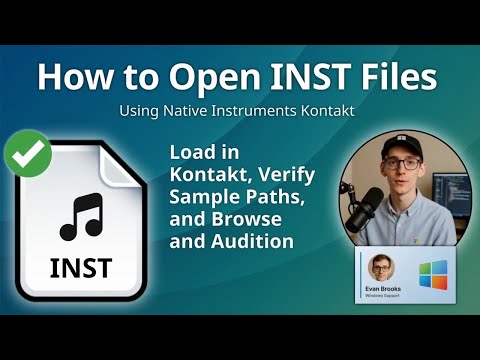 INST File Extension: Native Instruments Kontakt Instrument Patches