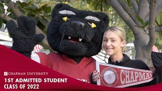 1st Admitted Student to the Class of 2022