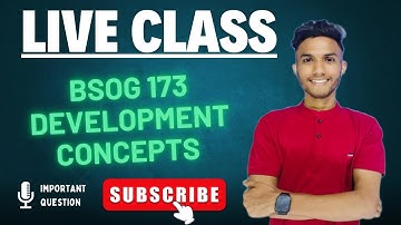 BSOG 173 | Vikas | Important questions | Sociology | IGNOU WALAY