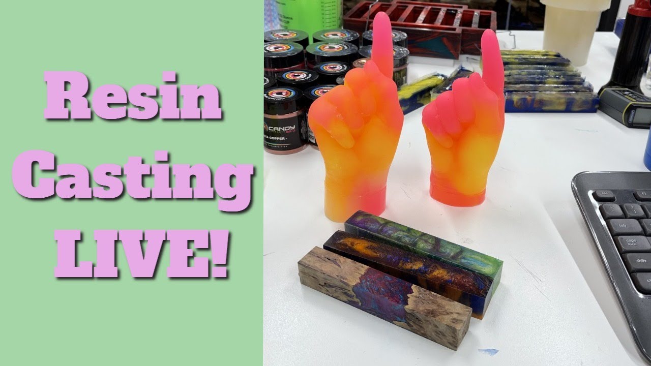 Resin Casting LIVE - Pen Blank Giveaway