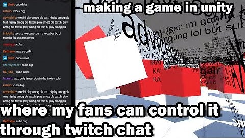 making a game where twitch chat controls me