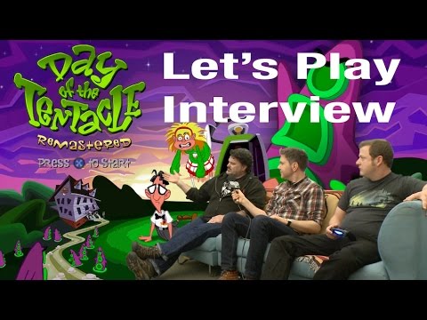 Playing Day of the Tentacle Remastered with Tim Schafer