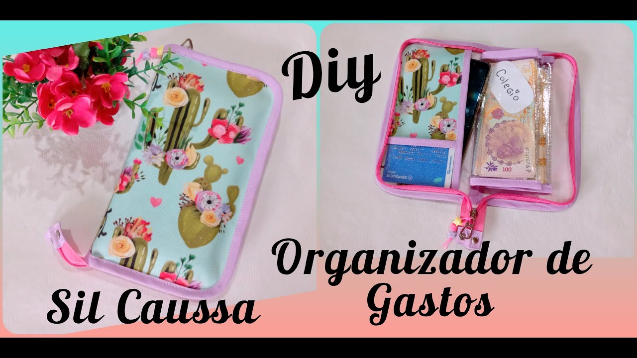 TUTORIAL – DIY” Organizador de Gastos (Moldes Gratis) 