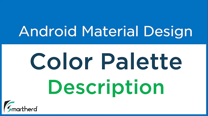 #2.6 Android Color Palette Description for Android Material Design