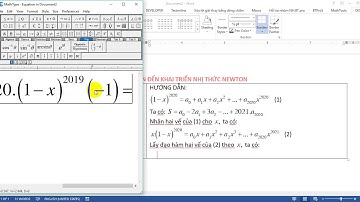 Dùng đạo hàm tính tổng liên quan đến khai triển nhị thức Newton lớp 11 hay và khó