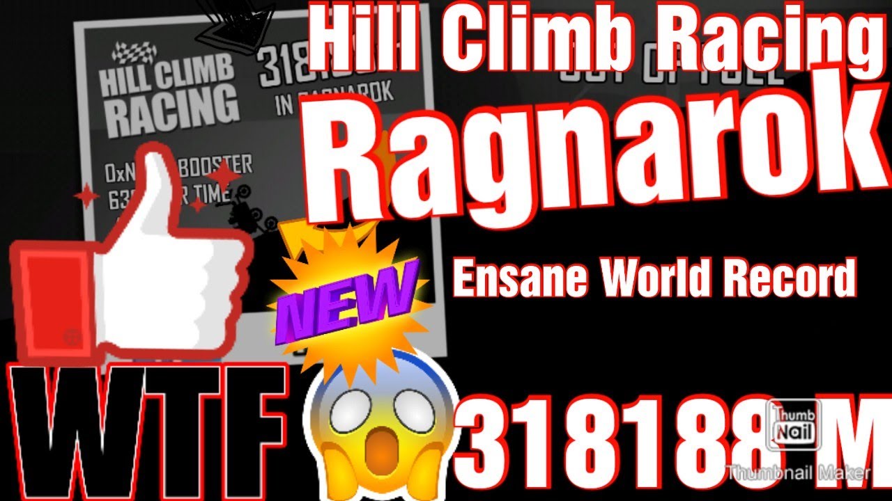 Hill Climb Racing: Moonlander и Ragnarok 318188 м. Новый мировой рекорд.