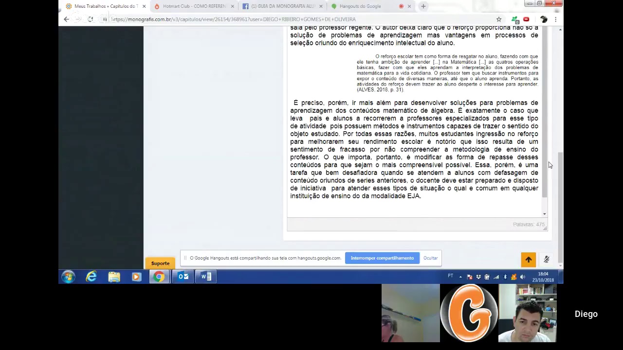TCC- CONSULTORIA COM ALUNOS (AULÃO)