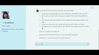 Maryam, Tahmeda, & Munera's Python Streamlit Chatbot for Outfits - HER CODE CAMP