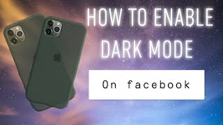 How To Enable Dark Mode On Facebook | On iPhone 11 & iPhone 11 Pro Max | Teary Channel | 2020 screenshot 3