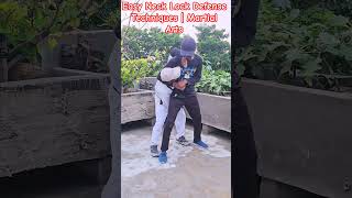 Easy Neck Lock Defense Techniques | Martial Arts #selfdefense #bachchan #taekwando #kravmaga #us